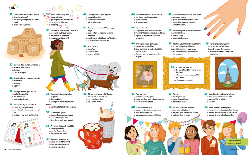 AMERICAN GIRL / QUIZ THE SEASON - Julia Bereciartu Illustration